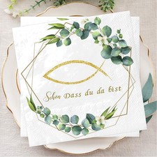 40Stück Servietten Fisch