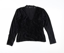 Schwarze Basic-Bluse Damen