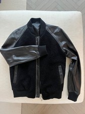 Leder / Wolle Bomber- Jacke