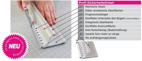 Profi schneidelineal aluminium - profi,