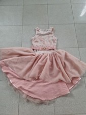 Miss Grant Monnalisa Mädchen Luxus Kleid  Rosa 6 Jahre Pailletten Strass Tüll To