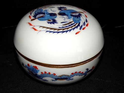 Meissen hellblauer bunter - meissen,