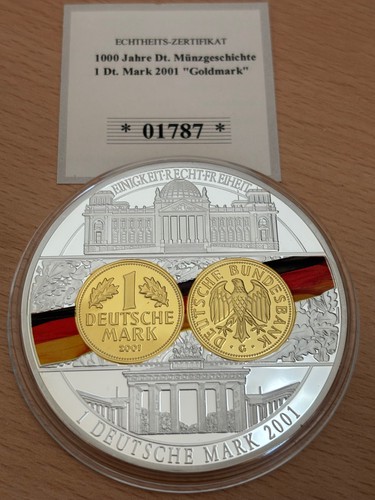 Medaille gigant1 mark 2001 - dt.,