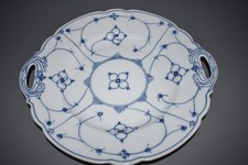 Anbietteller Kuchen Platte Strohblume/Indisch Blau Rauenstein antik 26 cm