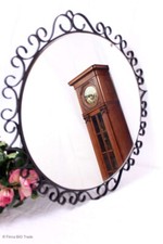 ***Schöner runder Wandspiegel  / Flurspiegel / Schmiedeeisen Rahmen /Wandspiegel