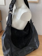 Roeckl Tasche, sehr weiches Leder, groß mit 3 Fächern, Schwarz