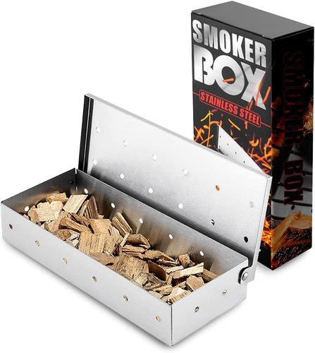 Räucherbox edelstahl bbq - räucherbox,