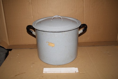 Großer ddr emaille topf - emaille,