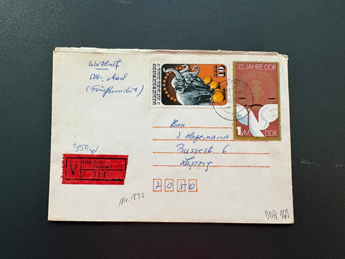 Ddr wertbrief 500 - wertbrief, m