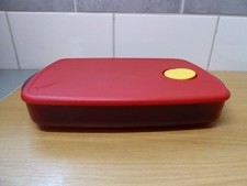 Tupperware Warm up Crystel Mikrowelle schüssel dose menüteller Rot