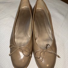 Gabor Ballerina Gr 43 Beige Echtes Lackleder