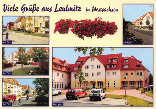 Postkarte leubnitz werdau - leubnitz,