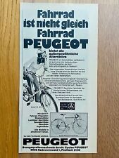 Peugeot Fahrrad Rennsportrad PX 8/E Original 1975 Vintage Advert Werbung Reklame