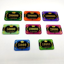 Acryl Poker Plaques Jentons