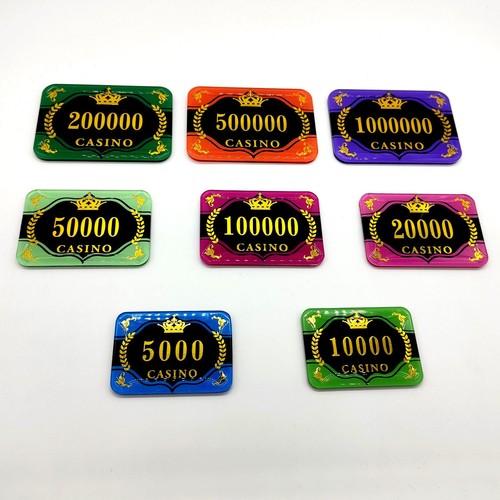 Acryl poker plaques jentons - acryl,