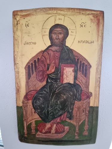Museale antike ikone christus - antike,