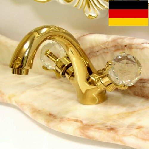 Kristall goldene badarmatur - goldene,