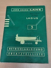 Lanz Ladus 3 Ersatzteilliste Betriebsanleitung  MK10