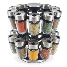 COLE & MASON Gewürzkarussel Gewürzständer CAMBRIDGE mit 20 Gläsern befüllt