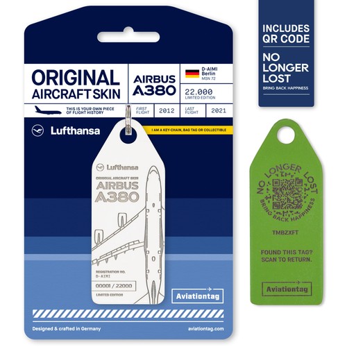 Aviationtag lufthansa airbus - aviationtag,