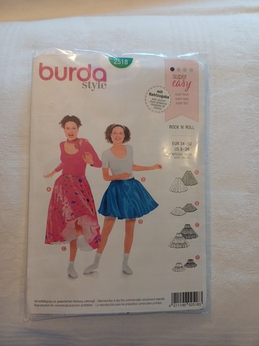 Burda 2518 schnittmuster - schnittmuster,