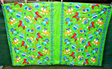 DDR Kinder Steppdecke Krabbeldecke Dederon gefüttert Pferd, Katze,Fisch, Teddy