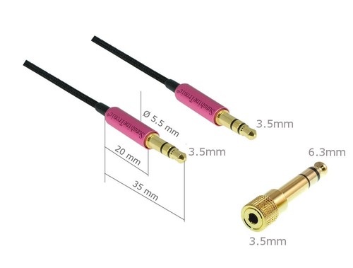 5mm premium klinkenkabel - 1m,
