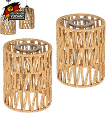 Boho Rattan Lampenschirm für