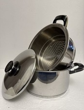 3 Teiliges AMC Topf 28cm 5,2 Liter mit Visiothermdeckel Und Sieb Garrer