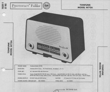1958 TONFUNK W706 RADIO
