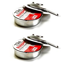 2x Pastenbrenner mit 2x Brennpaste a 80g Spiritusbrenner Fondue Ethanol Brenner