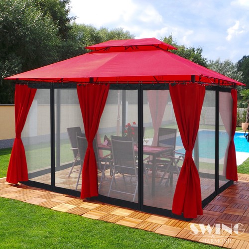 Led pavillon 3x4m garten - led,