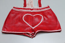 Fasching Lederhose mit Träger Damen kurz rot 42 Einzinger München Karneval - NEU