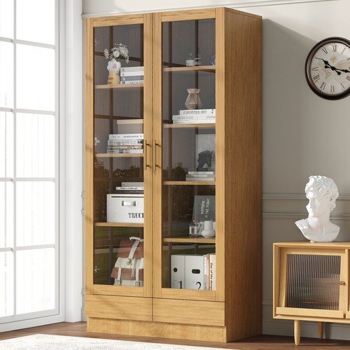 Vitrinenschrank bücherschrank - vitrinenschrank,