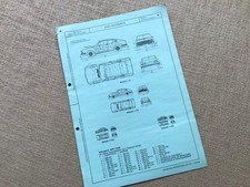 "Liste " Audi 100 Coupe S  1971 mit techn Daten und Ersatzteil  selten 4 Blätter