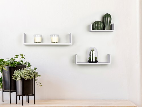 3er set regale für die - regale, wand
