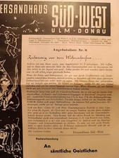 Süd West  Versandhaus Katalog 1951 Camping Outdoor Experimente Sport Einmalig