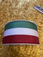 Schleifen Band italienische Farben 25 m 50 mm. Keine Flagge.