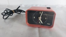 elektrischer Retro Wecker, orange, Wigo, Model S12, funktioniert