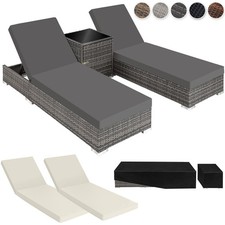 Polyrattan sonnenliege - sonnenliege, +