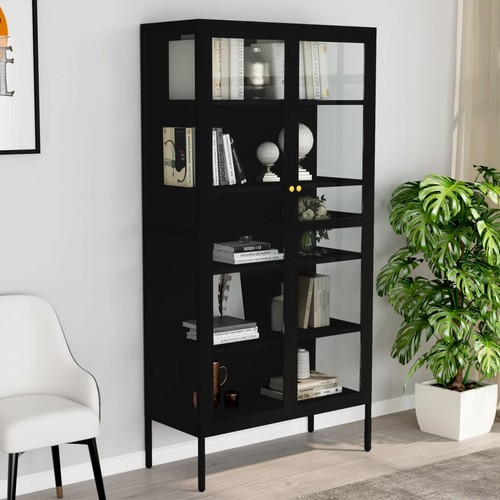 Vitrine 90x40x180cm stahl - 90x40x180cm,