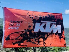 KTM Banner Fahne Flagge flag Werkstatt Neu Aus 🇩🇪 Ready To 🏁