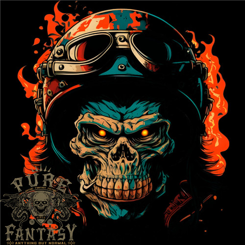 Biker gorilla totenkopf - biker,