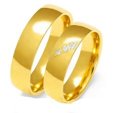 Eheringe Trauringe 333 er Gold Massiv Gelb Gold