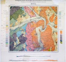Karte Marburg 1915 Cölbe