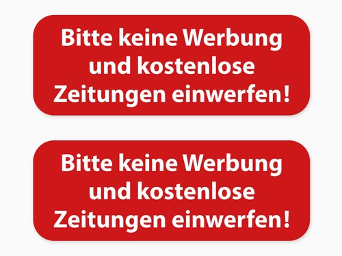 Briefkasten aufkleber set - briefkasten,