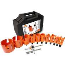 Mandrex Lochsägen Set SuperXcut mit Hartmetallzähnen für Holz & PVC - 15-teilig