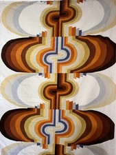 TRUE VINTAGE 70er KNOLL INTERNATIONAL Stoff OMAHAR Francisca Reichardt Vorhang