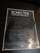 Schecter Guitar Research Tele Telecaster Pickguard Schwarz Plastik Vintage, NOS