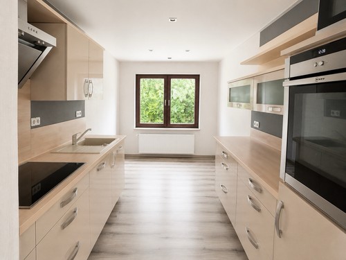 Moderne einbauküche creme - moderne,